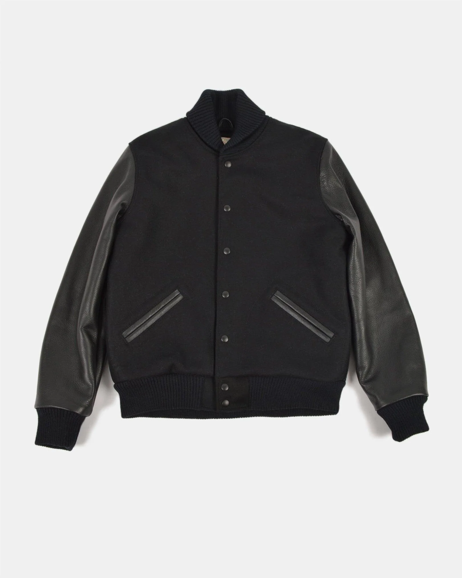 DE-JA0002-BLK - Dehen 1920 Varsity Jacket - Black - Image 4