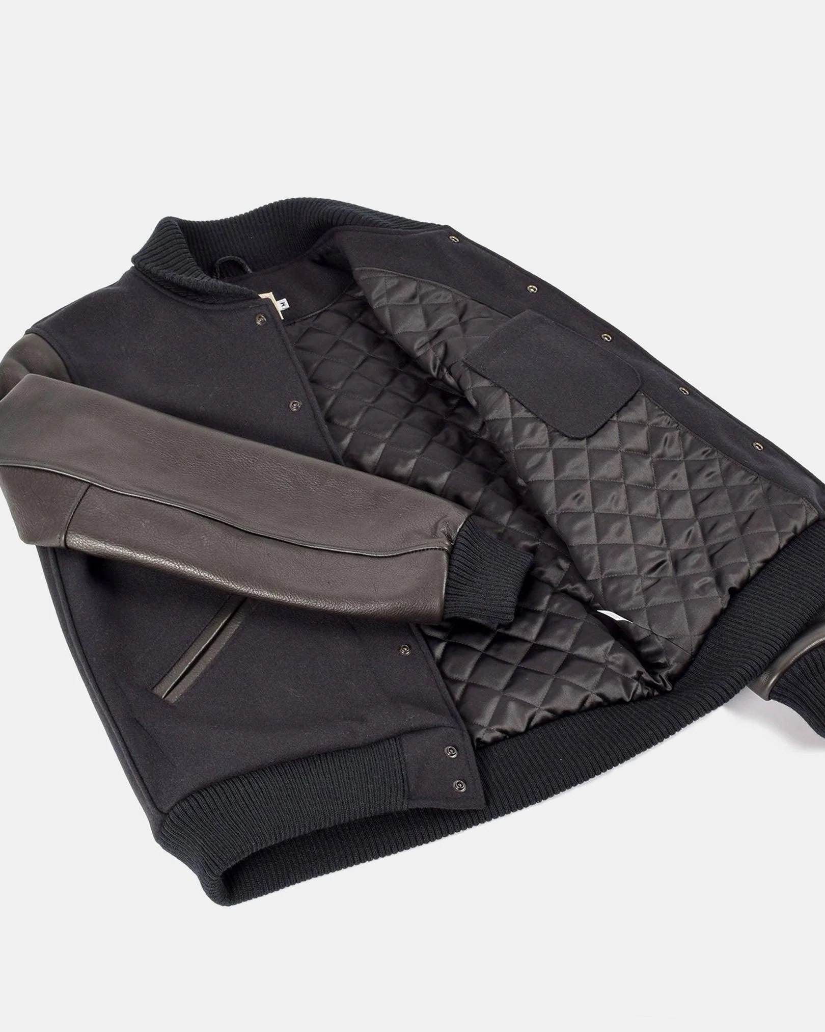 DE-JA0002-BLK - Dehen 1920 Varsity Jacket - Black - Image 6