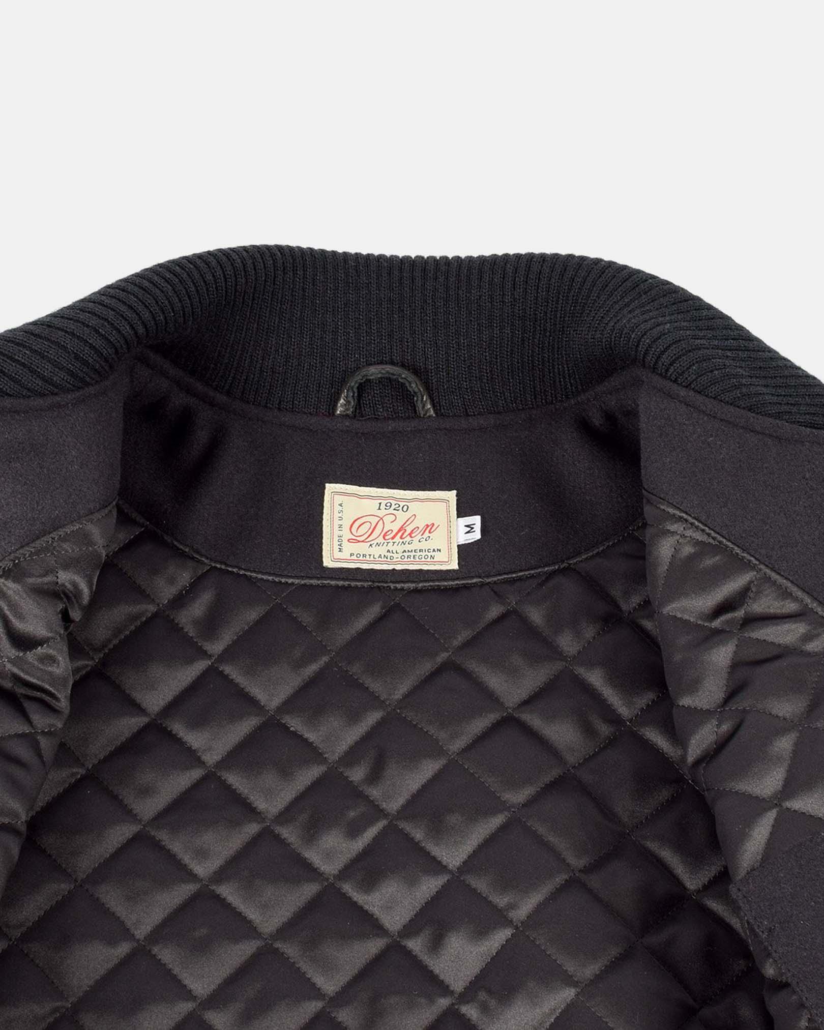 DE-JA0002-BLK - Dehen 1920 Varsity Jacket - Black - Image 8