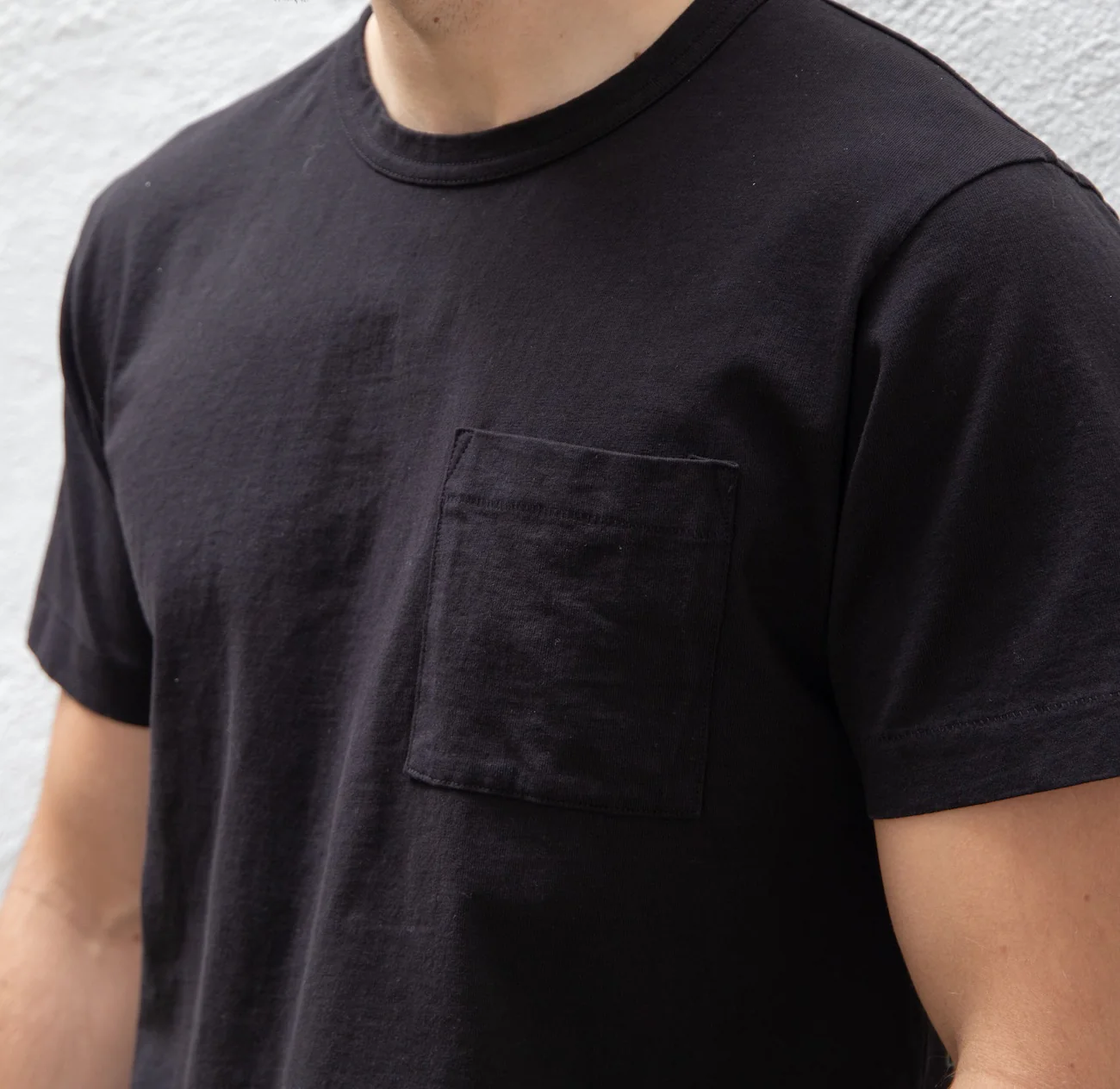 DE-TS01P-BLK - Dehen 1920 Heavy Duty Pocket T-Shirt - Black - Image 3