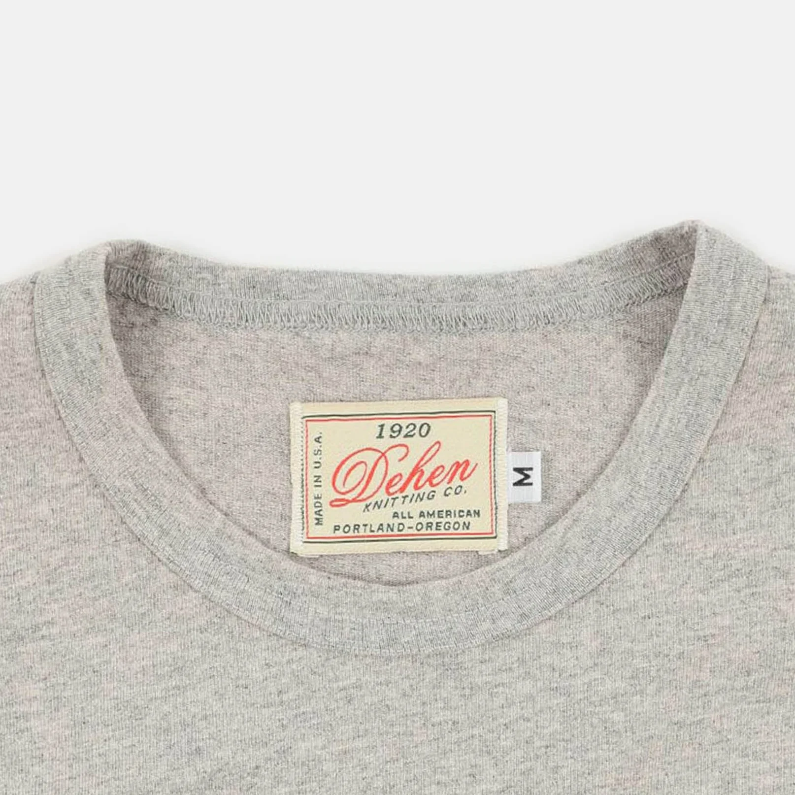 DE-TS01P-HEA - Dehen 1920 Heavy Duty Pocket T-Shirt - Heather Grey - Image 4