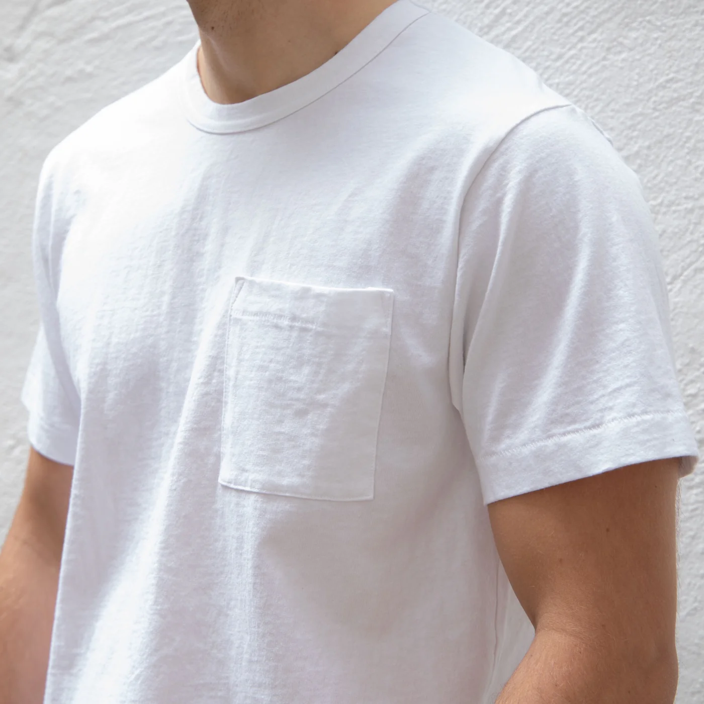 DE-TS01P-WHT - Dehen 1920 Heavy Duty Pocket T-Shirt - White - Image 3