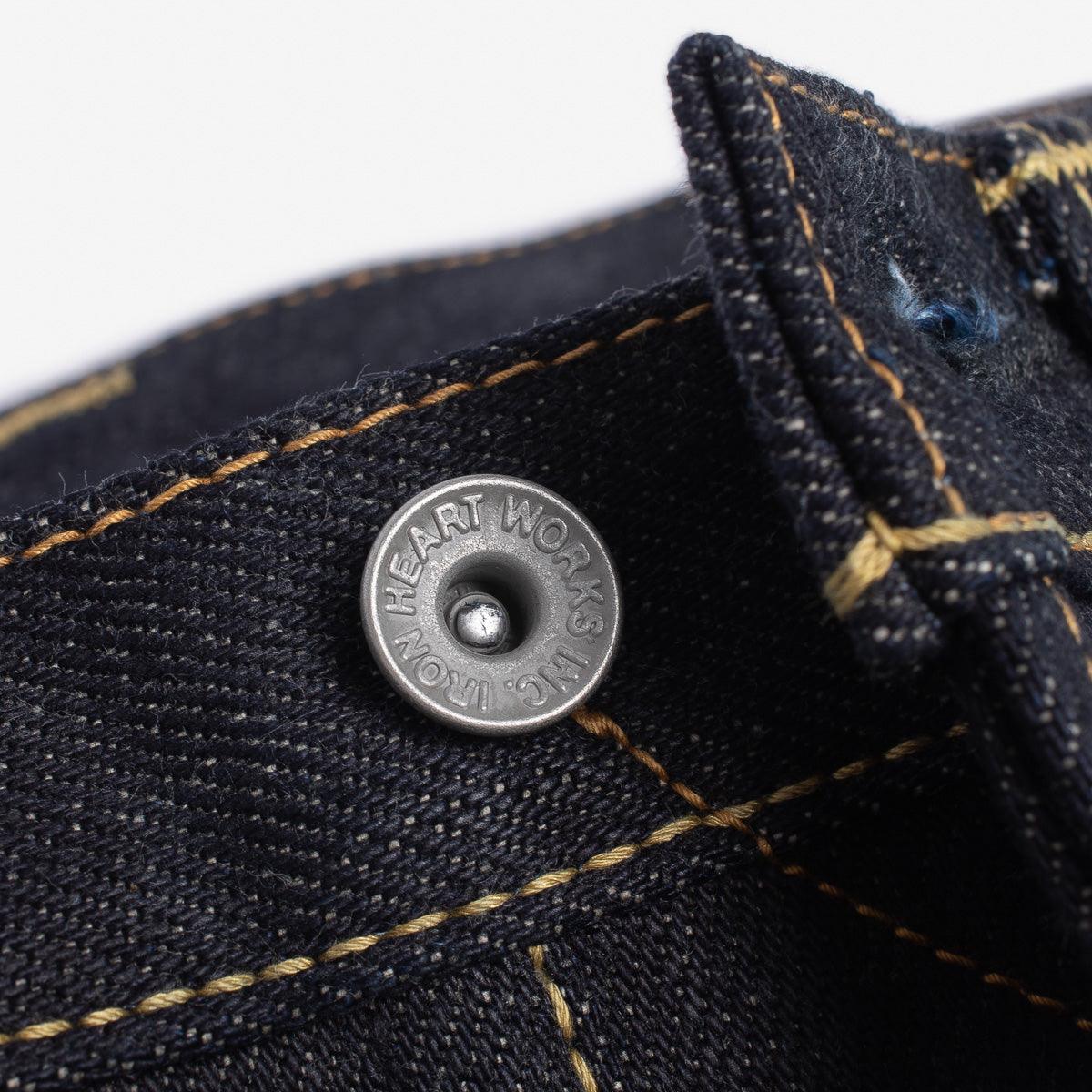 IH-555-XHS - 25oz Selvedge Denim Slim Straight Cut Jeans - Indigo - Image 8