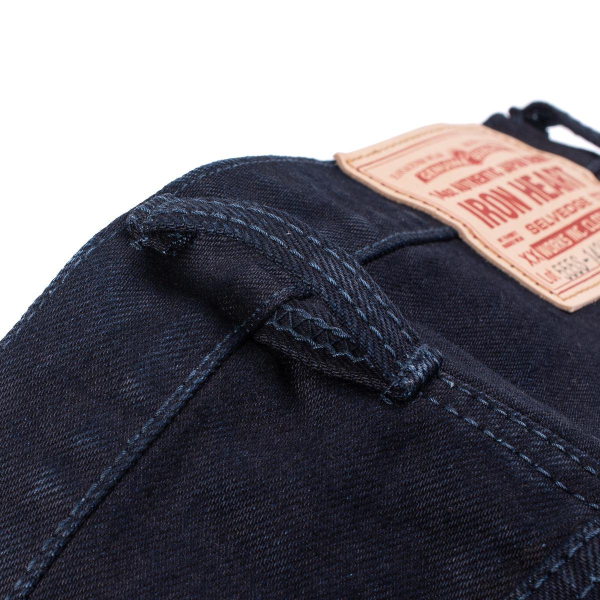 IH-555S-142IB - 14oz Selvedge Denim Super Slim Cut Jeans - Indigo/Black - Image 10