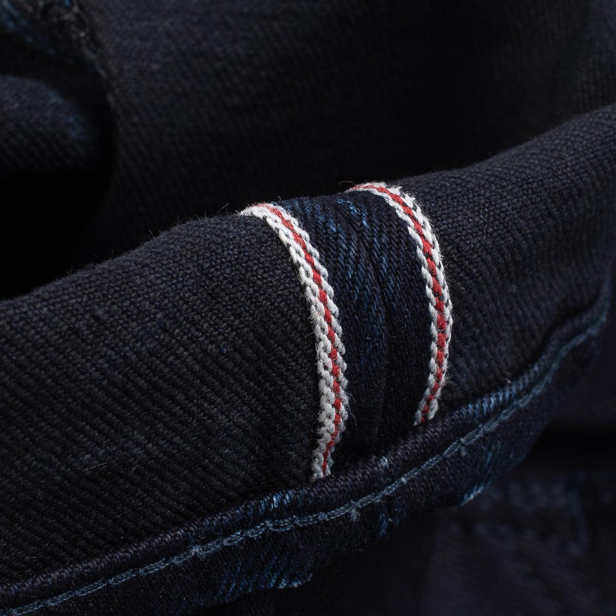 IH-555S-142IB - 14oz Selvedge Denim Super Slim Cut Jeans - Indigo/Black - Image 12