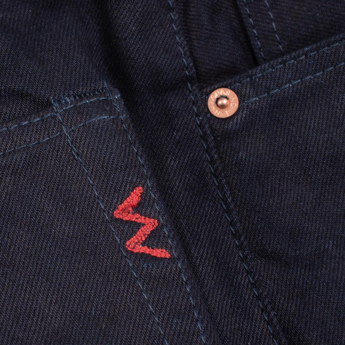 IH-555S-142IB - 14oz Selvedge Denim Super Slim Cut Jeans - Indigo/Black - Image 14