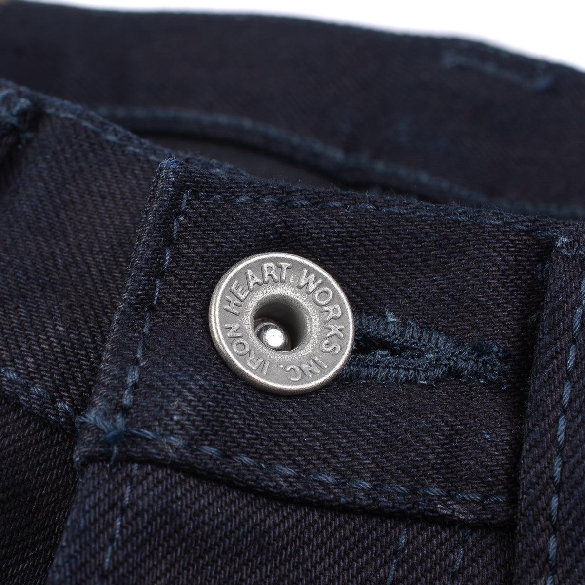 IH-555S-142IB - 14oz Selvedge Denim Super Slim Cut Jeans - Indigo/Black - Image 16