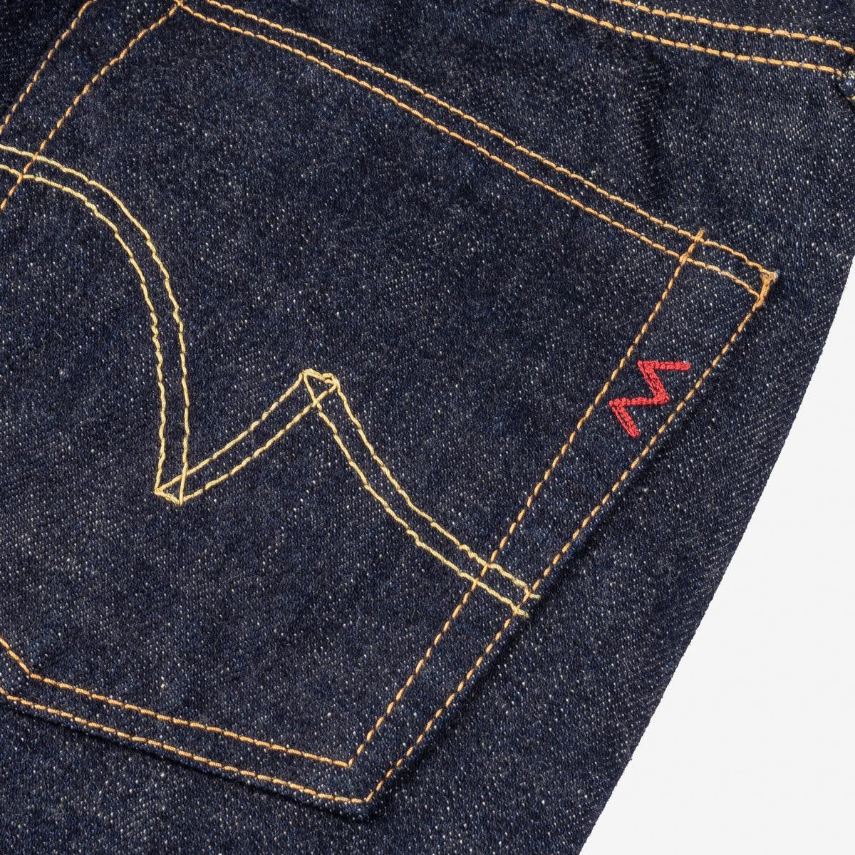 IH-555S-18 - 18oz Vintage Selvedge Denim Slim Cut Jeans - Indigo - Image 5