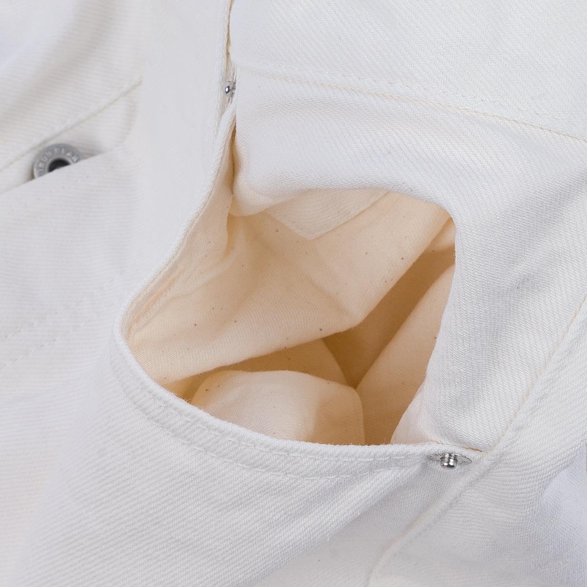 IH-634-WT - 13.5oz Cotton Twill Straight Cut Jeans - White - Image 11