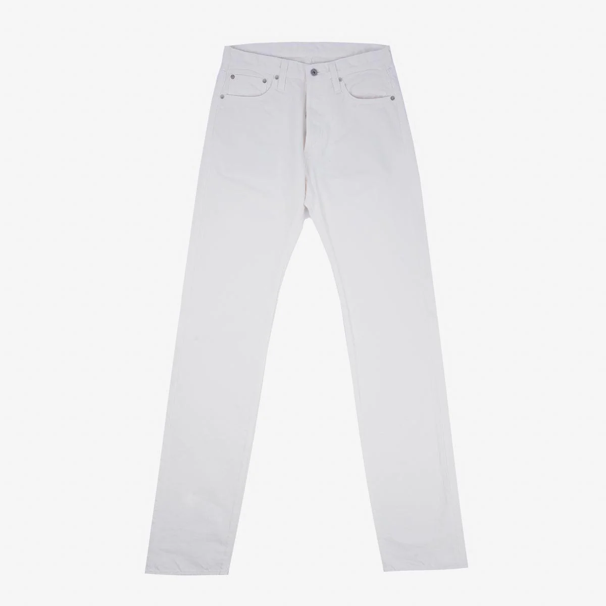 IH-634-WT - 13.5oz Cotton Twill Straight Cut Jeans - White - Image 4