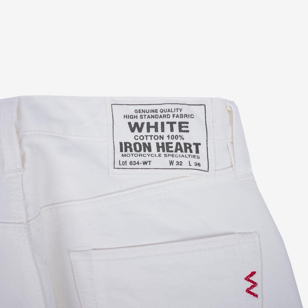 IH-634-WT - 13.5oz Cotton Twill Straight Cut Jeans - White - Image 5