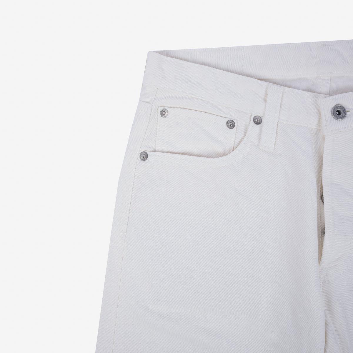 IH-634-WT - 13.5oz Cotton Twill Straight Cut Jeans - White - Image 8