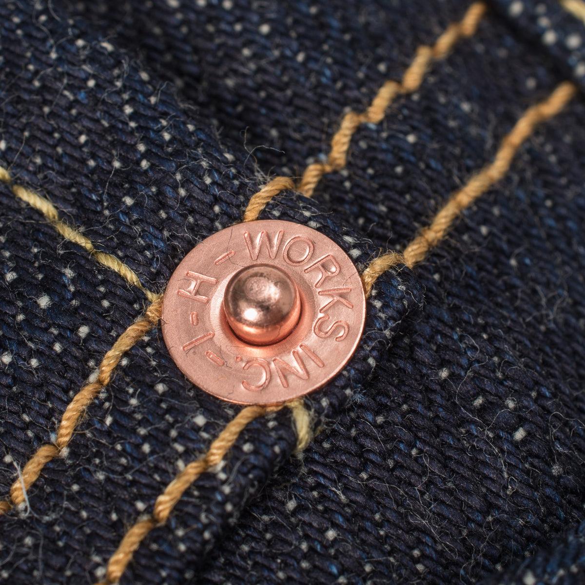 IH-634S-18 - 18oz Vintage Selvedge Denim Straight Cut Jeans - Indigo - Image 10