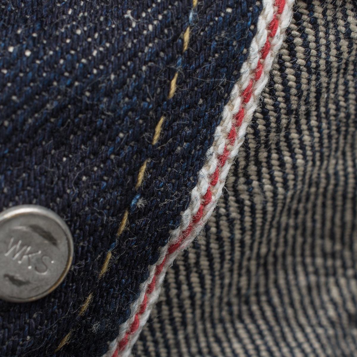 IH-634S-18 - 18oz Vintage Selvedge Denim Straight Cut Jeans - Indigo - Image 11