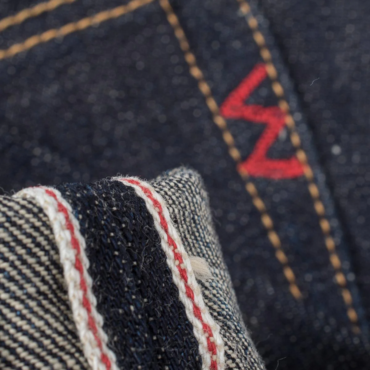 IH-634S-18 - 18oz Vintage Selvedge Denim Straight Cut Jeans - Indigo - Image 8