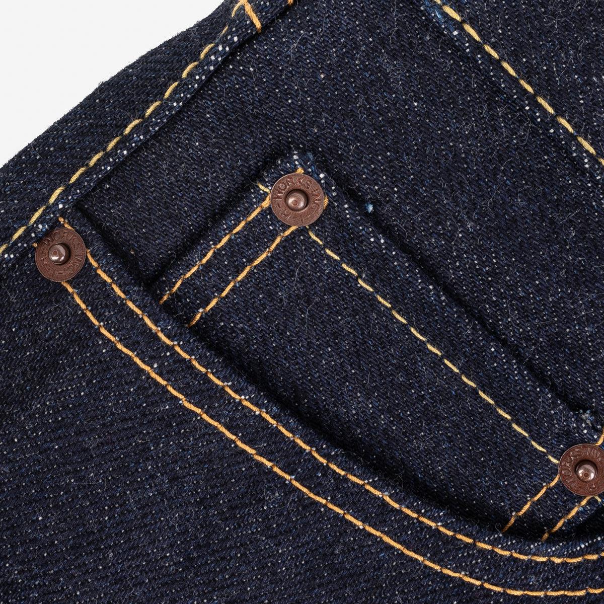IH-634S-UHR - 21/23oz Raw Selvedge Denim Straight Cut Jeans - Indigo - Image 13