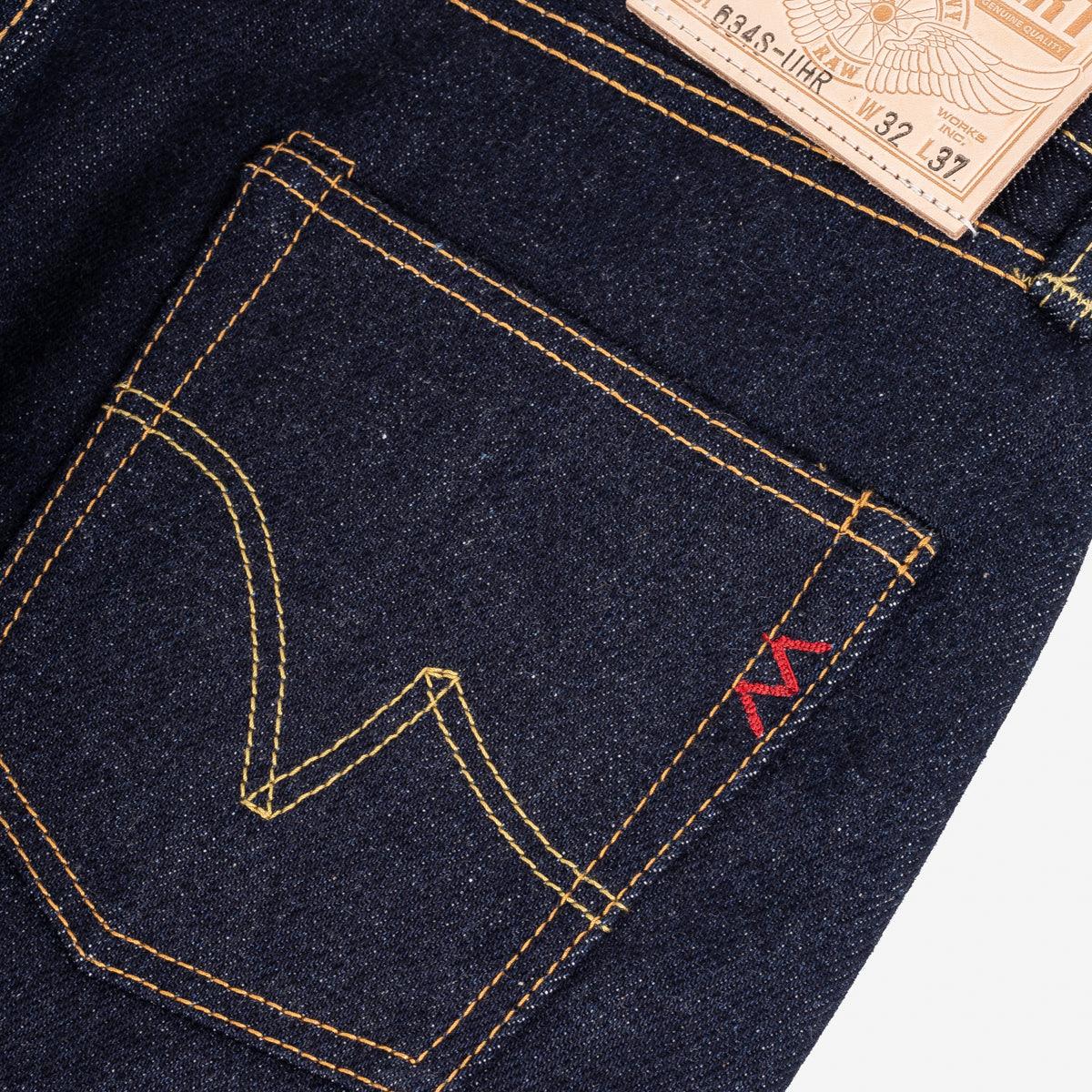IH-634S-UHR - 21/23oz Raw Selvedge Denim Straight Cut Jeans - Indigo - Image 8