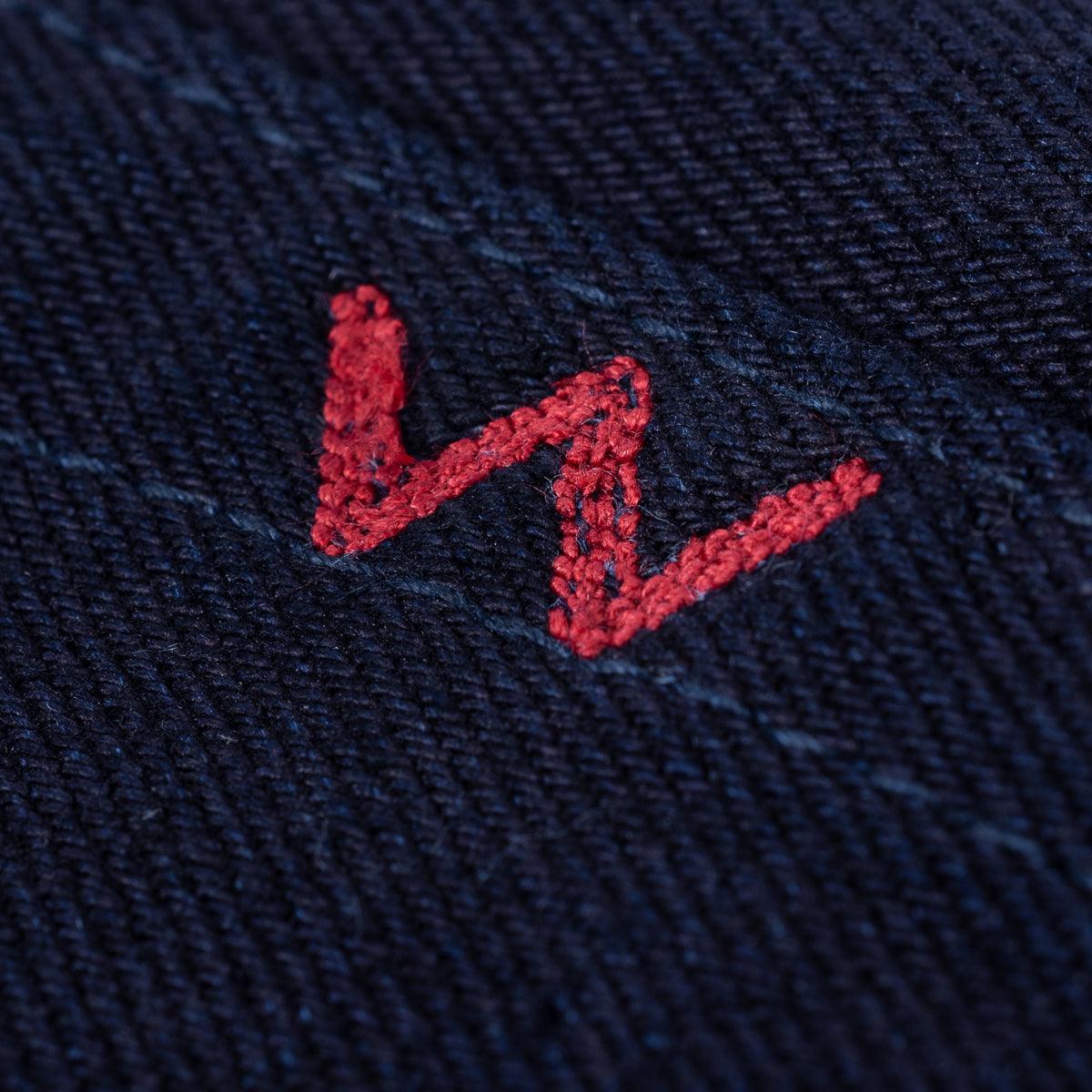 IH-666S-14II - 14oz Selvedge Denim Slim Straight Cut Jeans - Indigo/Indigo - Image 11