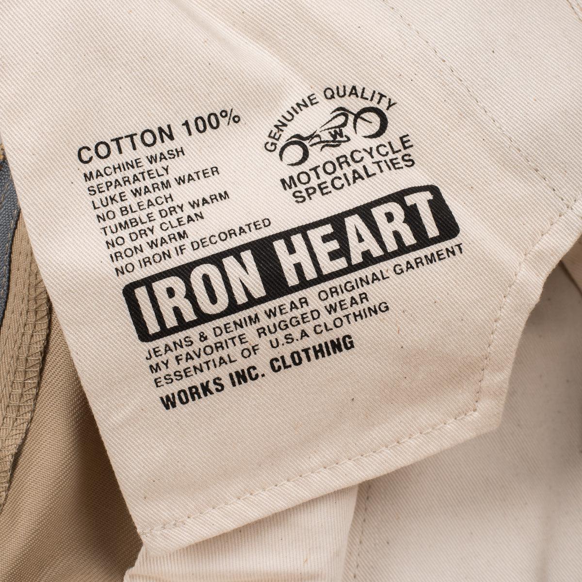 IH-717-KHA - 9oz Mercerised Selvedge Cotton Chinos - Khaki - Image 11