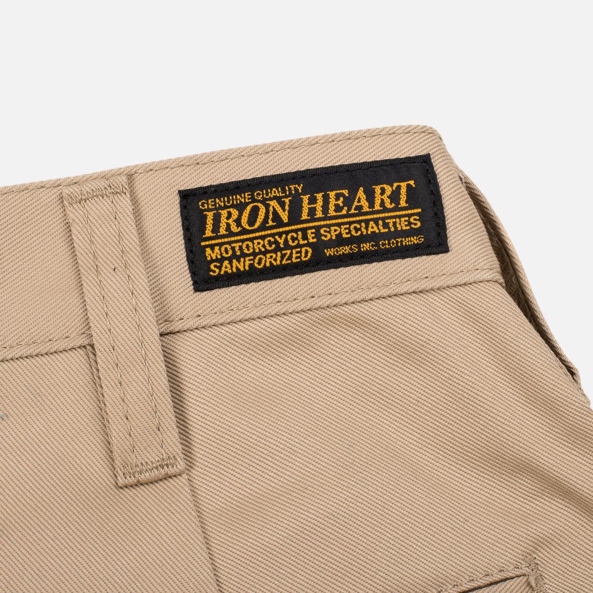 IH-717-KHA - 9oz Mercerised Selvedge Cotton Chinos - Khaki - Image 4