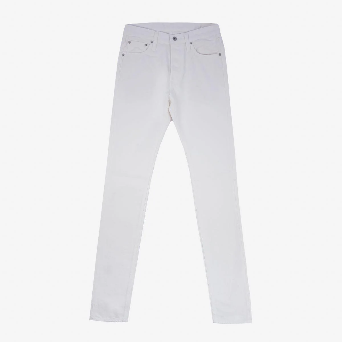 IH-777-WT - 13.5oz Cotton Twill Slim Tapered Cut Jeans - White - Image 3