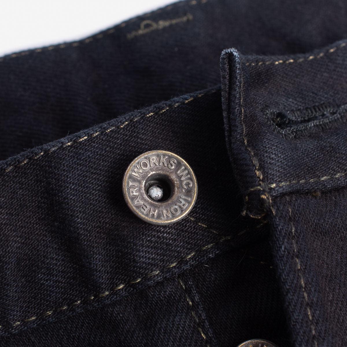 IH-777S-142OD - 14oz Selvedge Denim Slim Tapered Cut Jeans - Indigo Overdyed Black - Image 10