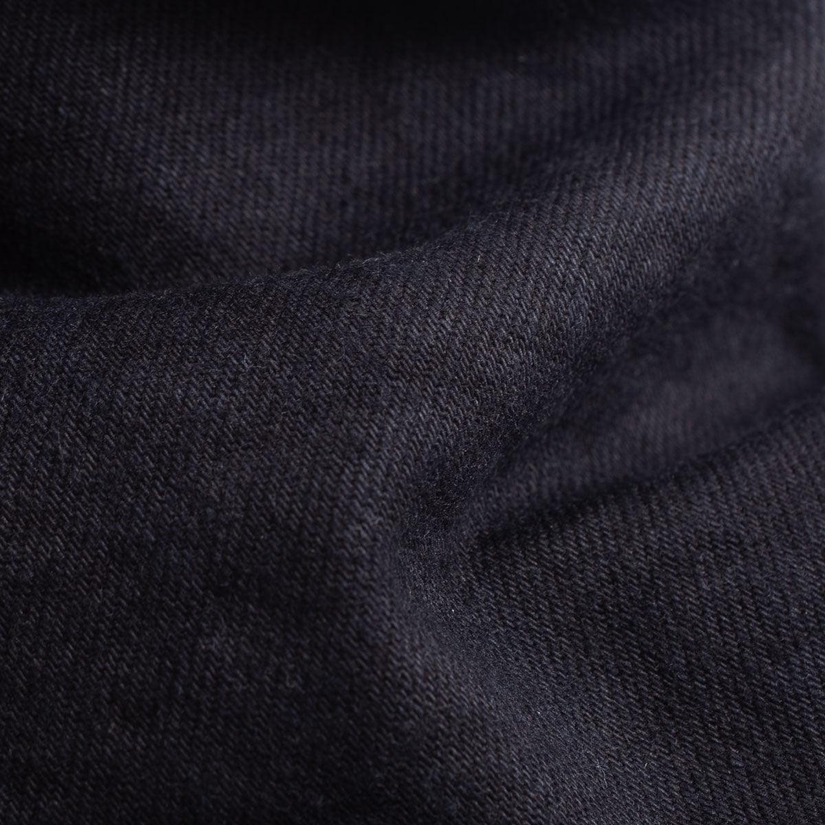 IH-777S-142OD - 14oz Selvedge Denim Slim Tapered Cut Jeans - Indigo Overdyed Black - Image 15