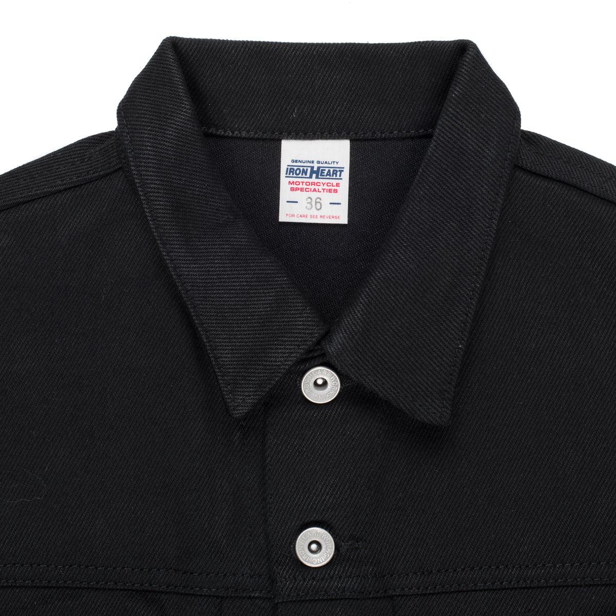 IH-9526V - 21oz Non-Fade Denim Vest Superblack - Image 3