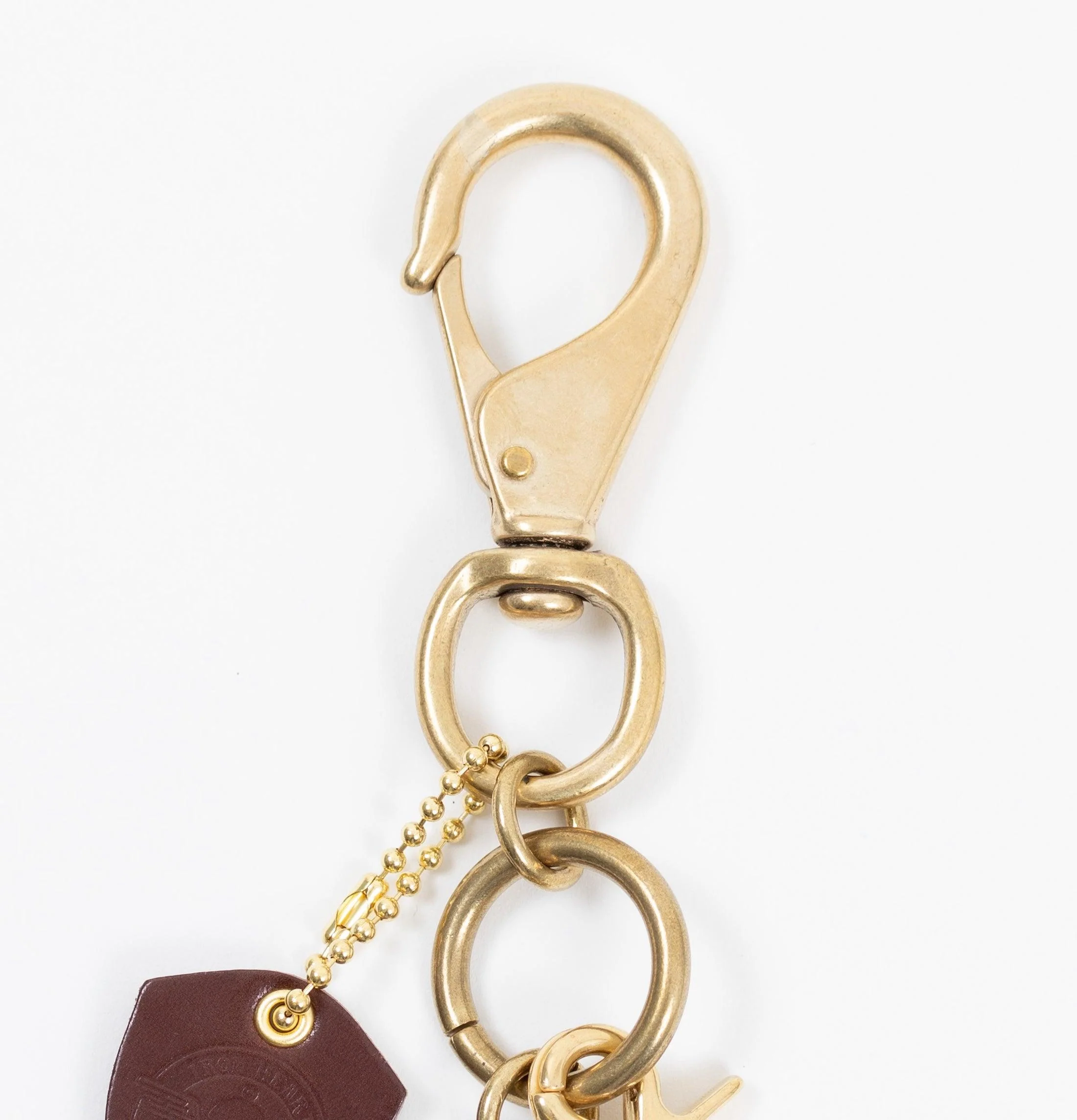 BRASS-W15 - Wallet Chain with Large Clip - Brass - Image 3