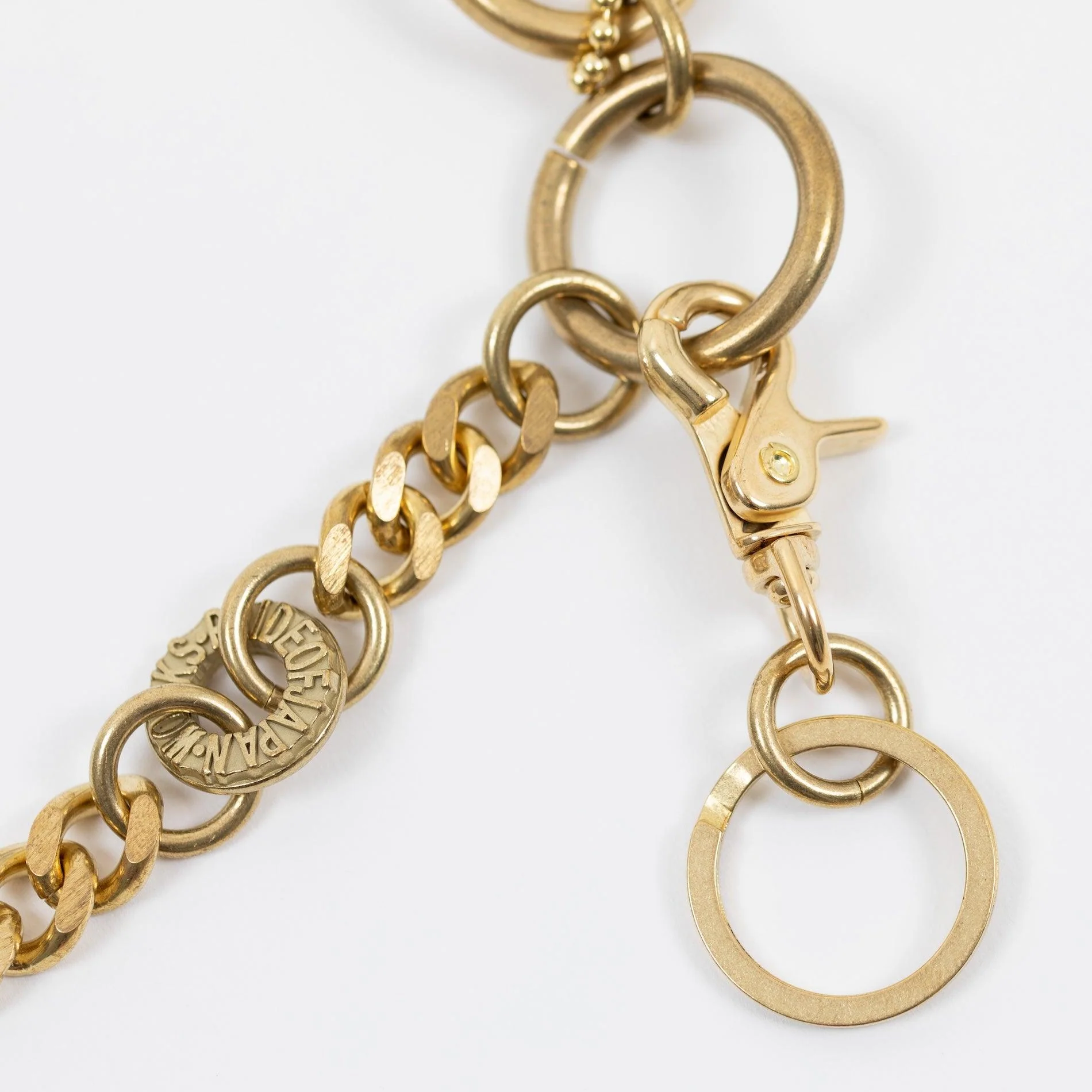 BRASS-W15 - Wallet Chain with Large Clip - Brass - Image 4