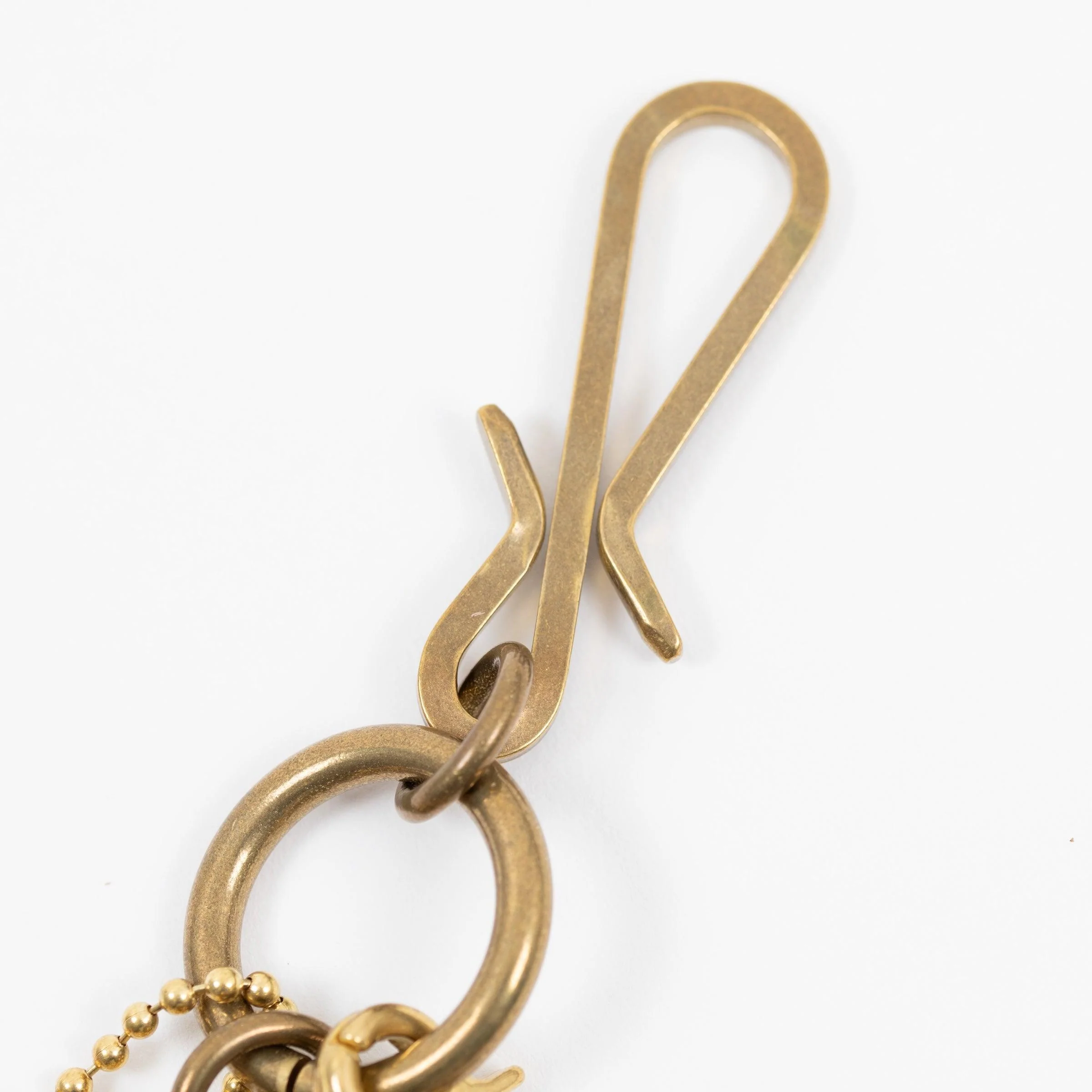 BRASS-W6 - Wallet Chain with Hook and Rings - Brass - Image 5