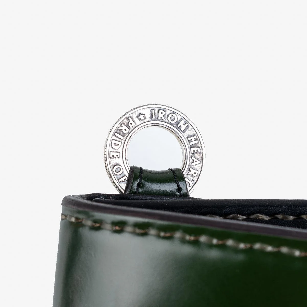 IHG-02-GRN - Medium Shell Cordovan Wallet - Green - Image 4