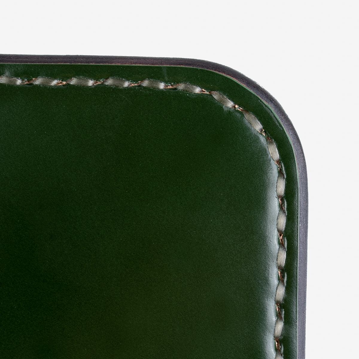 IHG-02-GRN - Medium Shell Cordovan Wallet - Green - Image 5
