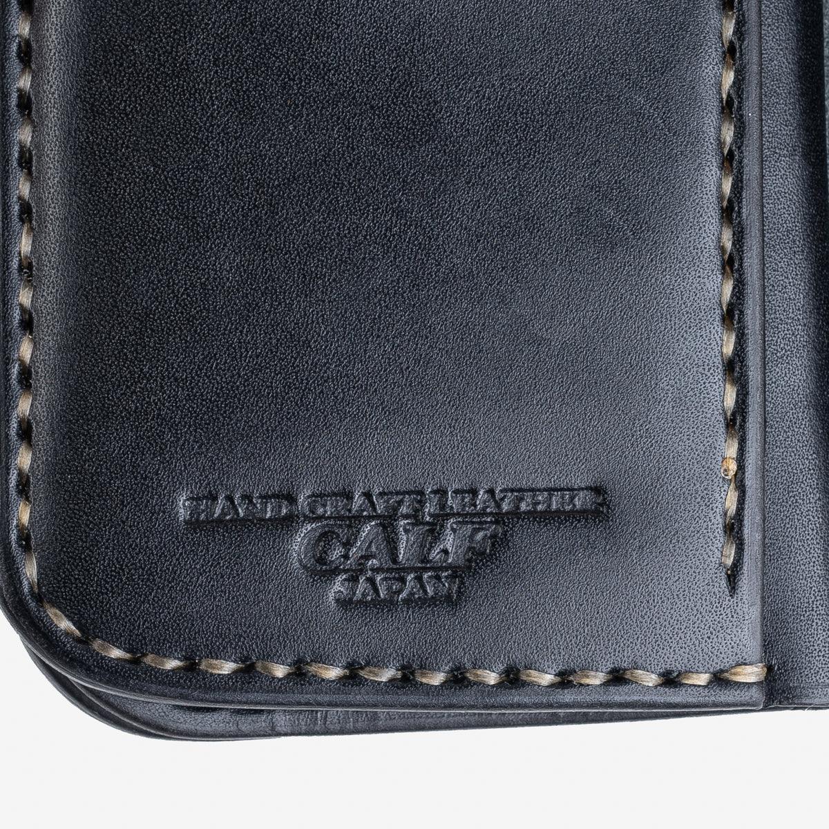 IHG-02-NAV - Medium Shell Cordovan Wallet - Navy Blue - Image 10