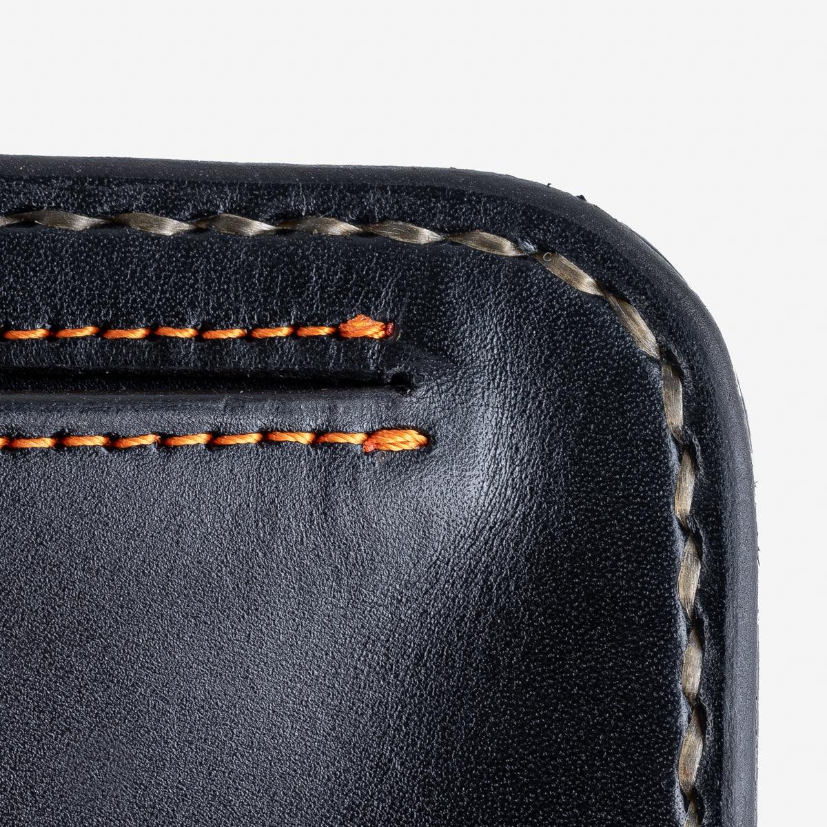 IHG-02-NAV - Medium Shell Cordovan Wallet - Navy Blue - Image 11