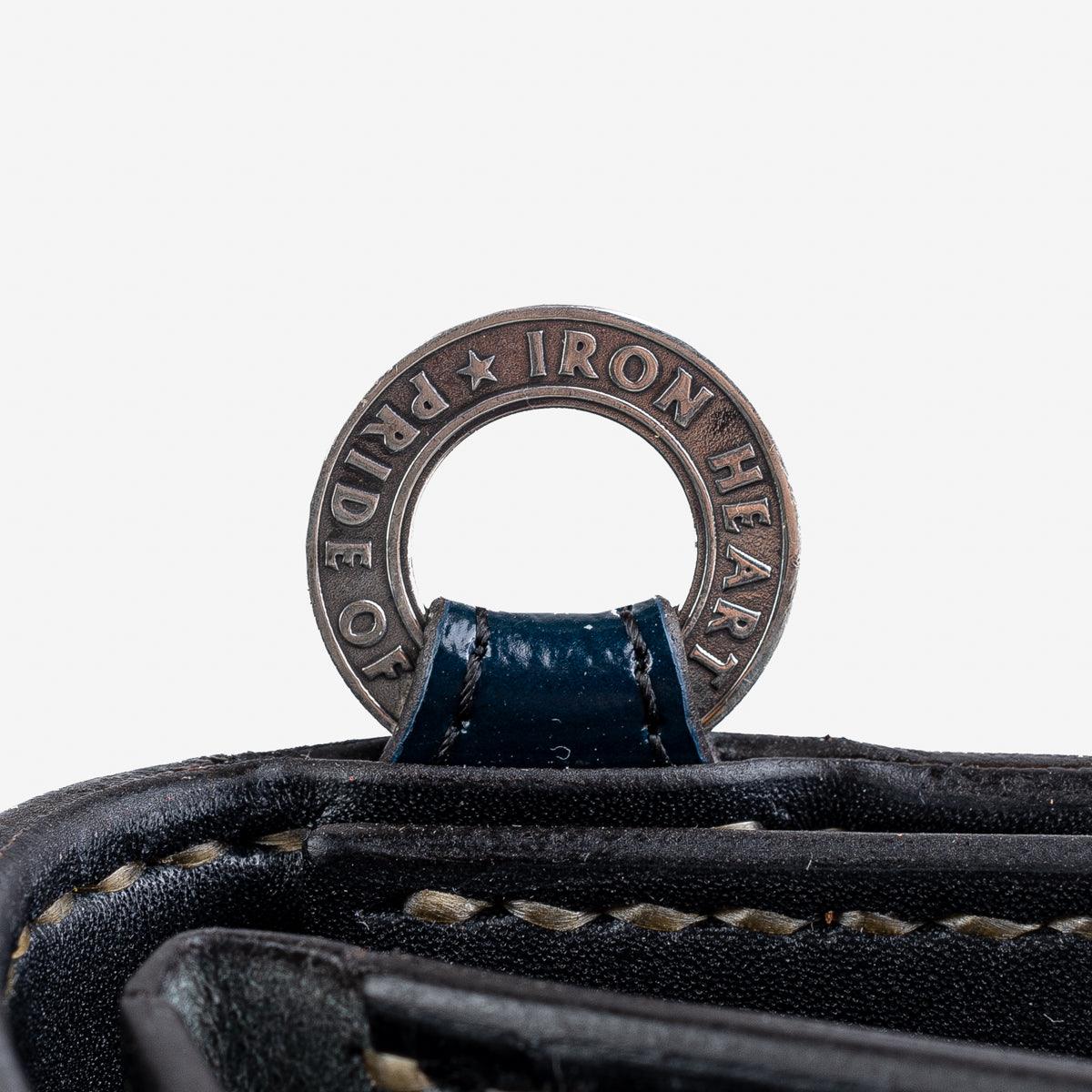 IHG-02-NAV - Medium Shell Cordovan Wallet - Navy Blue - Image 5