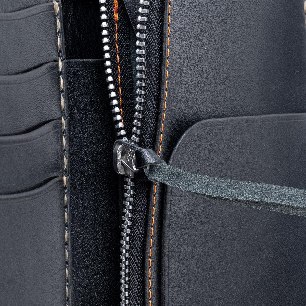 IHG-02-NAV - Medium Shell Cordovan Wallet - Navy Blue - Image 6