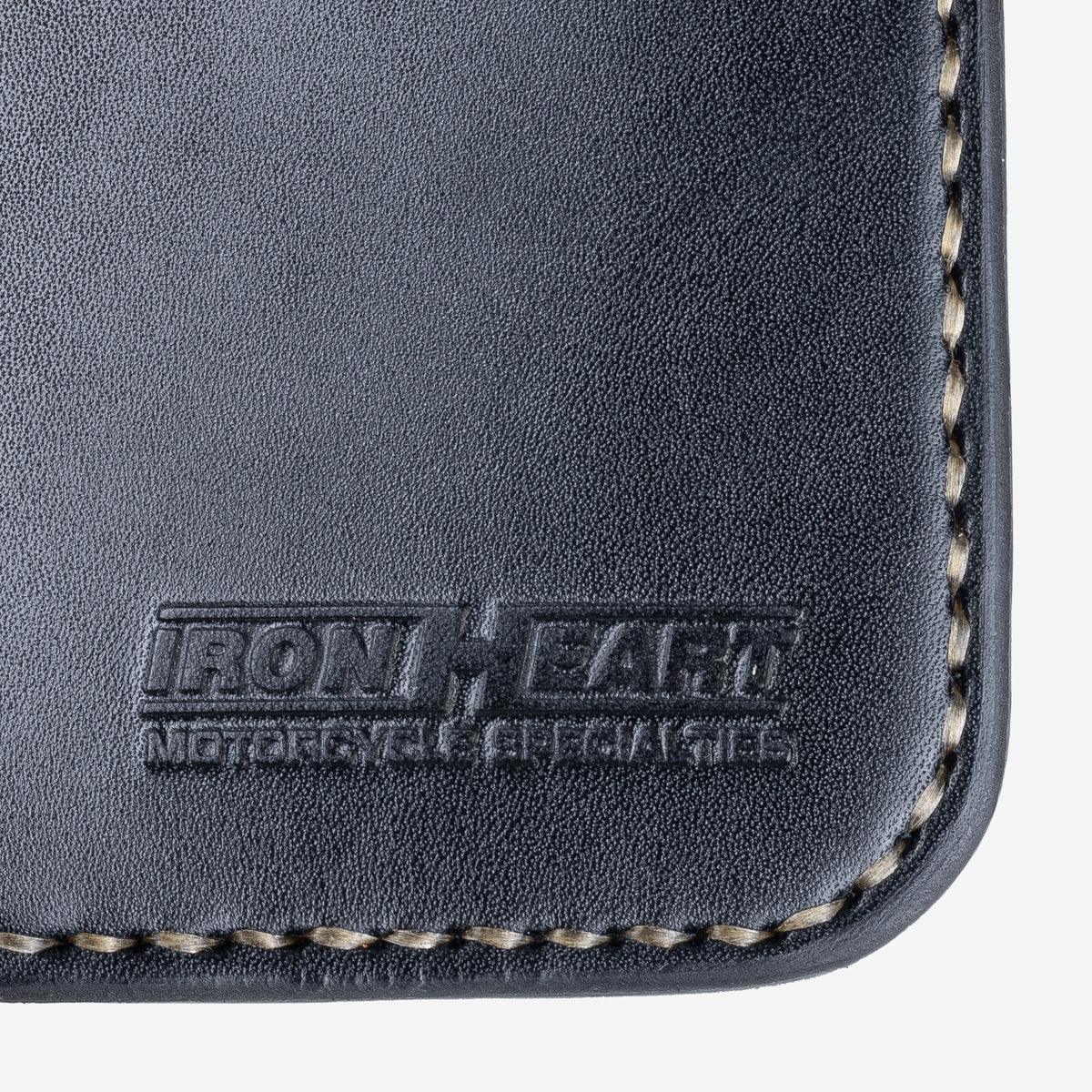 IHG-02-NAV - Medium Shell Cordovan Wallet - Navy Blue - Image 7