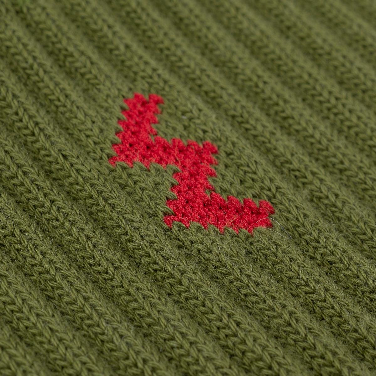 IHG-030-OLV - Iron Heart Boot Socks - Olive - Image 3