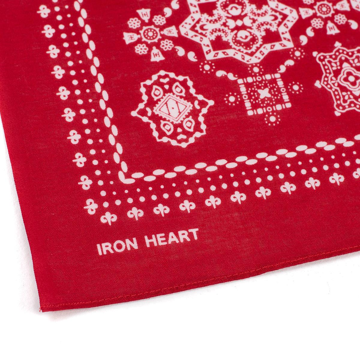 IHG-051 - Iron Heart “Bell” Bandana - Black, Red, Green, Purple, Blue - Image 4
