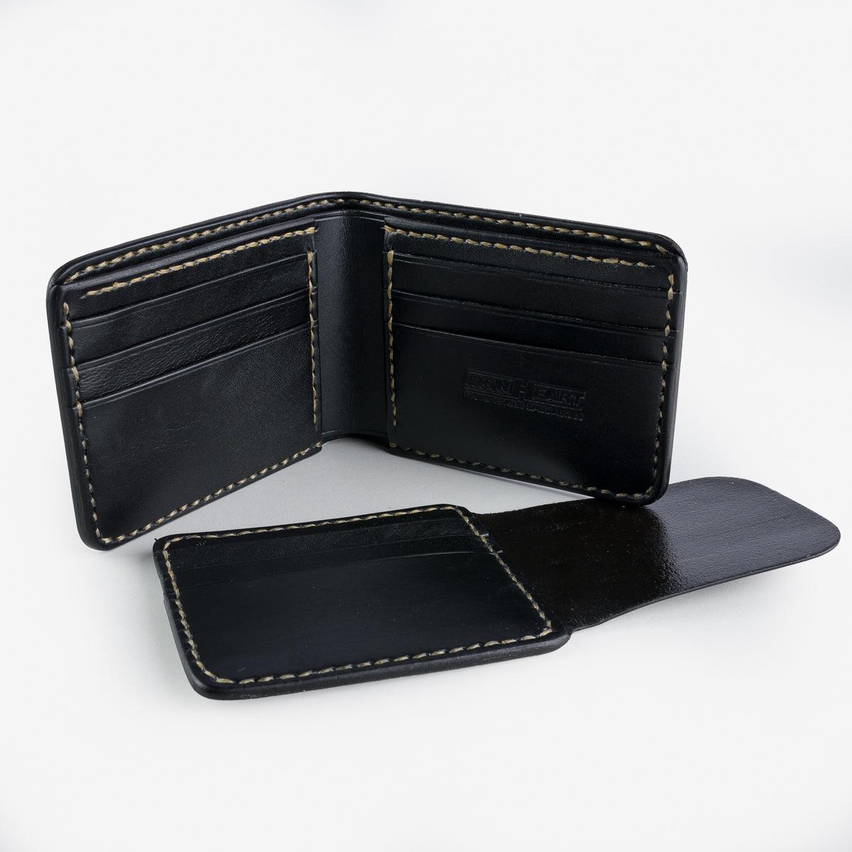 IHG-071-NAV - Slimline Small Shell Cordovan Wallet - Navy - Image 3