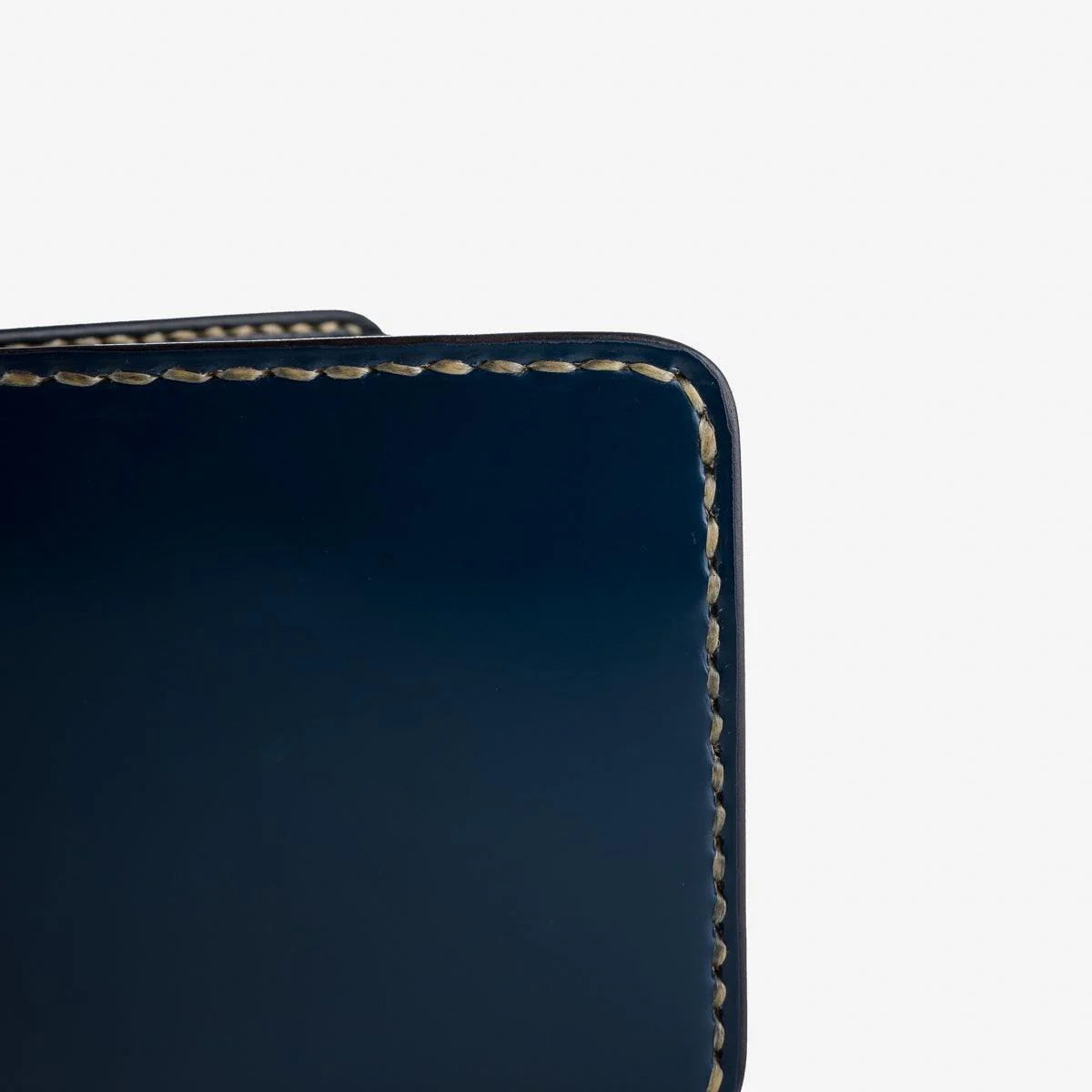 IHG-071-NAV - Slimline Small Shell Cordovan Wallet - Navy - Image 6