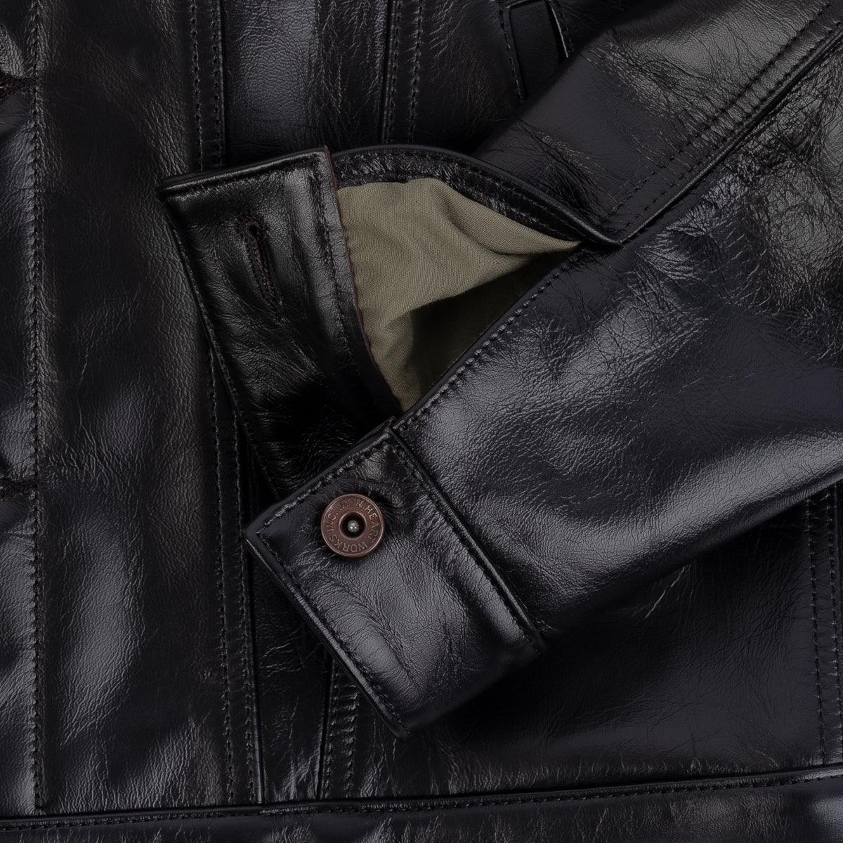 IHJ-64-BLK - Horsehide Modified Type III Jacket - Black - Image 7