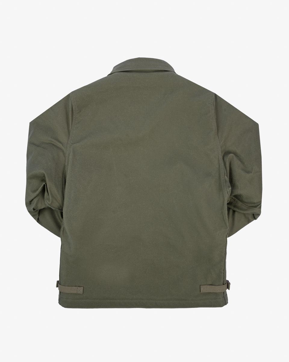 IHM-45-GRN - Oiled Whipcord A2 Deck Jacket - Army Green - Image 4