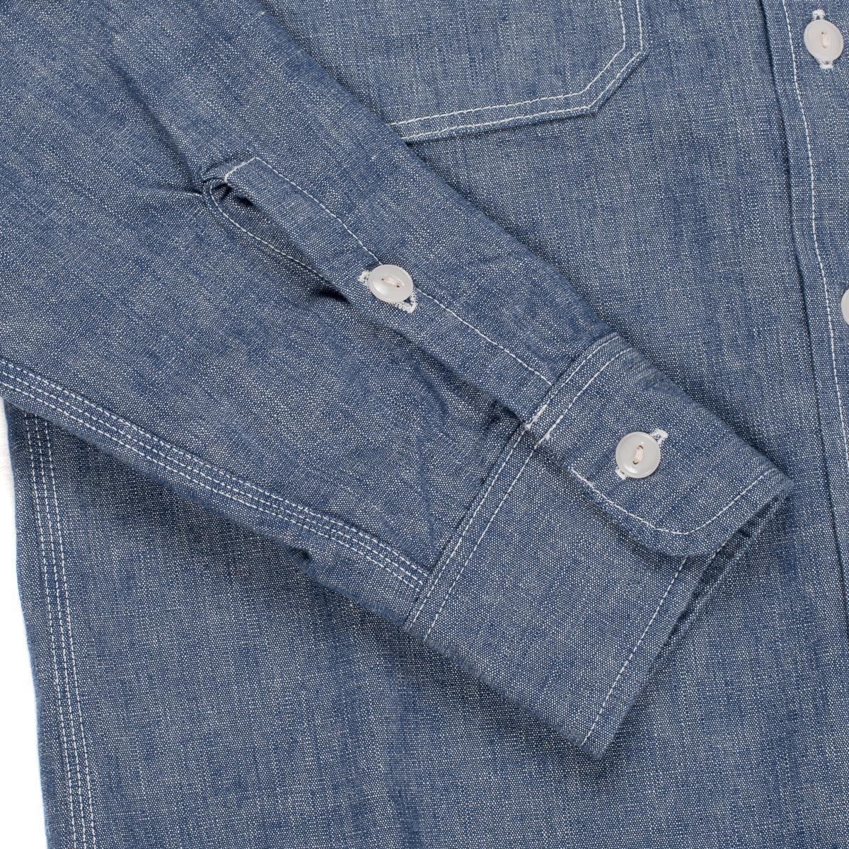 IHSH-21-BLU - 10oz Selvedge Chambray Work Shirt - Image 6