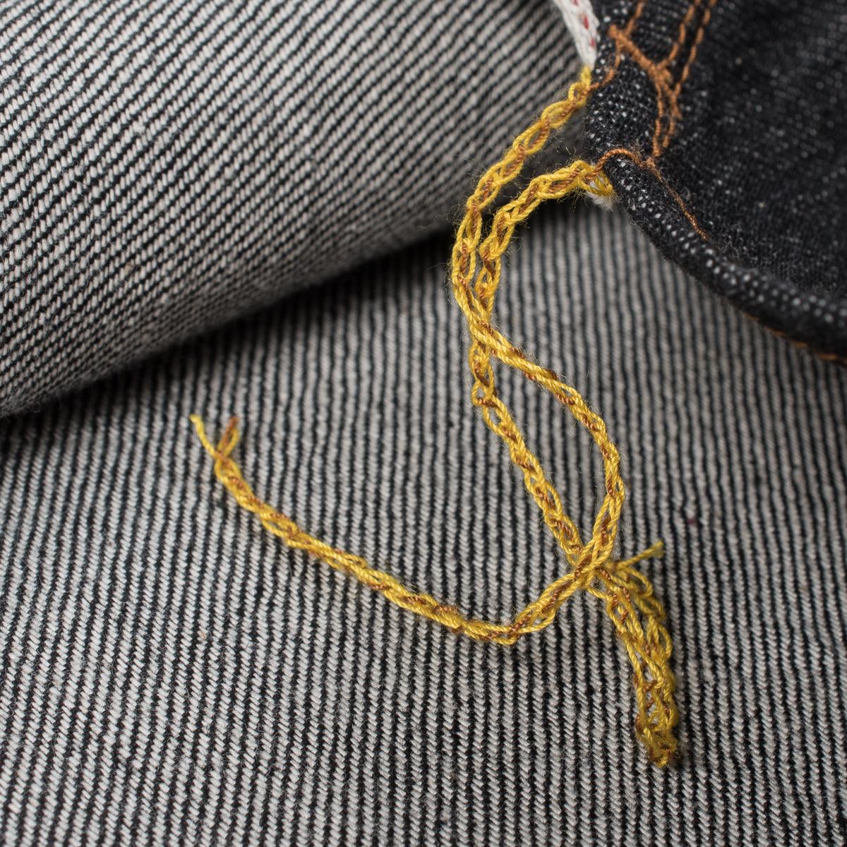 IHSH-33-BLK - 12oz Selvedge Denim Western Shirt - Black - Image 11