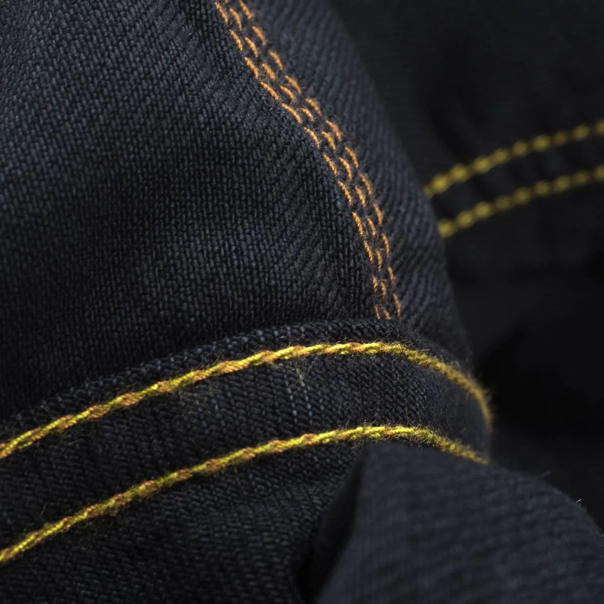 IHSH-33-OD - 12oz Selvedge Denim Western Shirt - Indigo Overdyed Black - Image 11