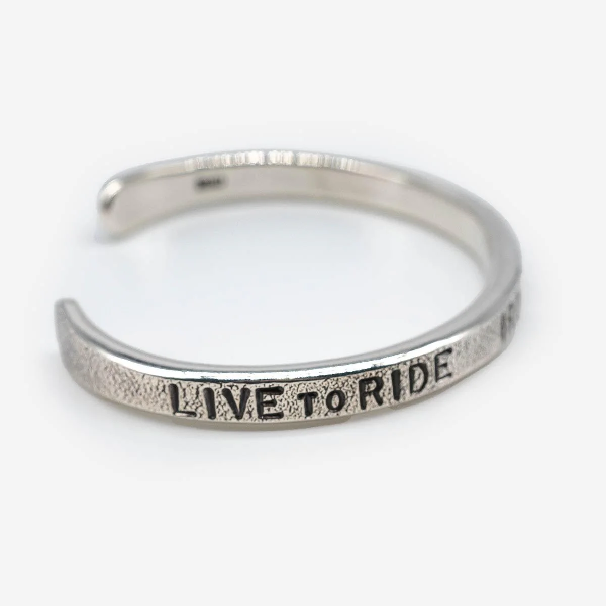 IHSI-30 - Iron Heart Hard Strike Bangle - Sterling Silver - Image 5