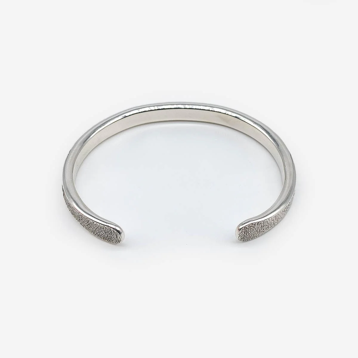 IHSI-30 - Iron Heart Hard Strike Bangle - Sterling Silver - Image 8