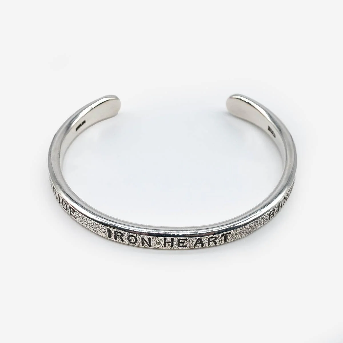 IHSI-30 - Iron Heart Hard Strike Bangle - Sterling Silver - Image 9